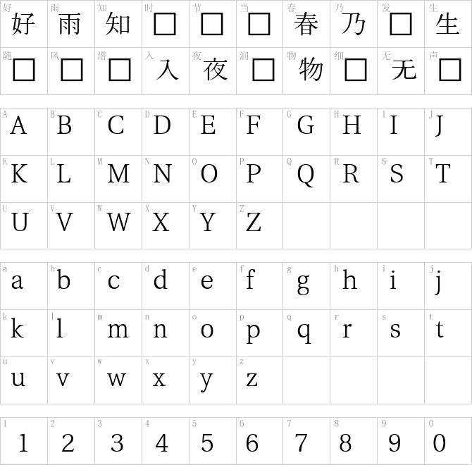 韓國Un開源字體_UnBatang은 바탕