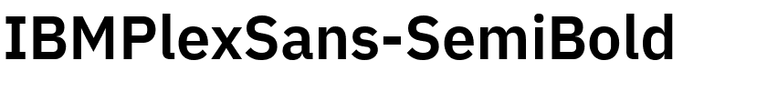 IBMPlexSans-SemiBold字体图片演示
