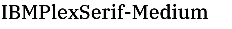IBMPlexSerif-Medium字体图片演示