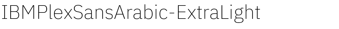 IBMPlexSansArabic-ExtraLight字体图片演示