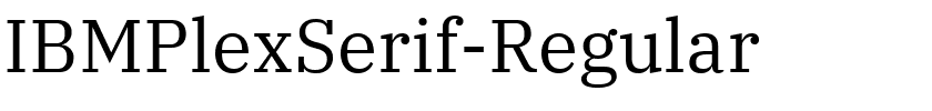 IBMPlexSerif-Regular字体图片演示